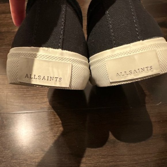 ALLSAINTS Manny_Black Slip On Men's US 9 EU42 sneakers fit on small side - Picture 7 of 10